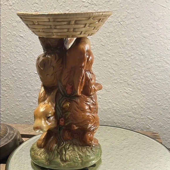 Ceramic Bunny Candle or treat Holder Bloom Core Nature Core - Picture 4 of 16